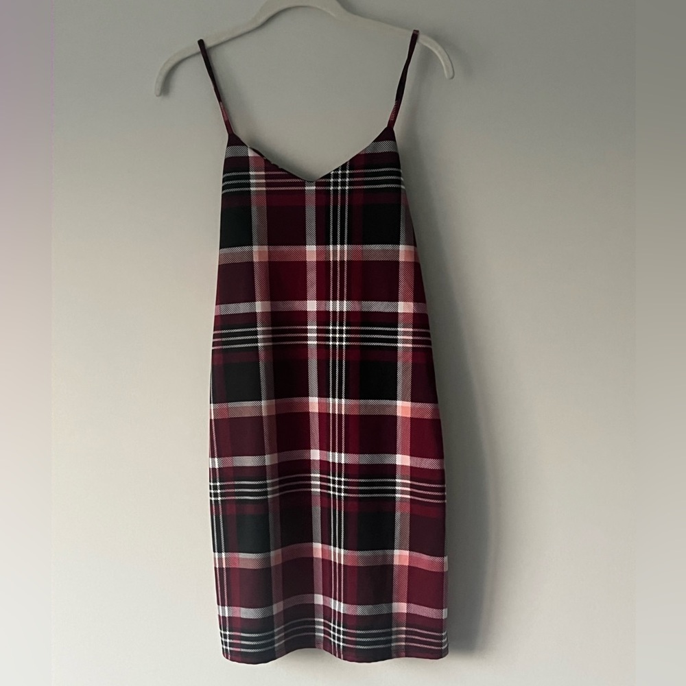 Plaid schoolgirl style checkered dress